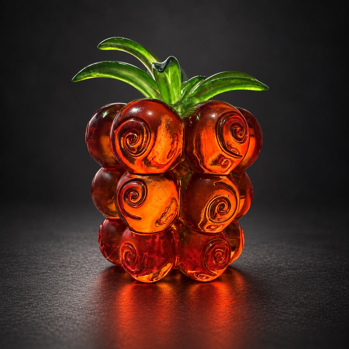Bara Bara no Mi resin collectible on charcoal