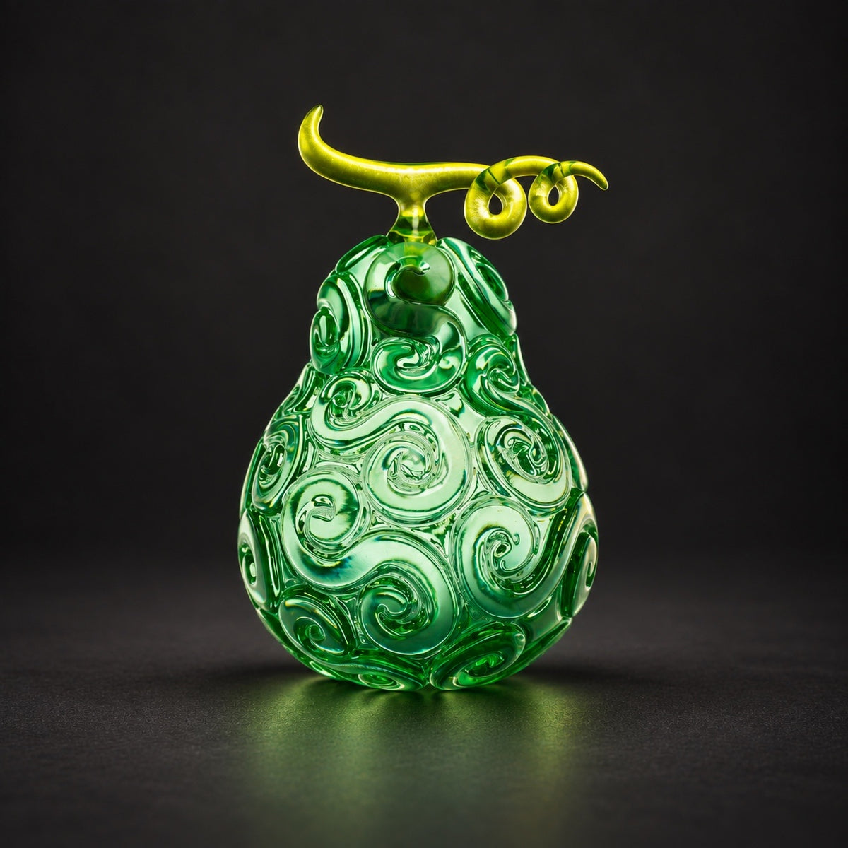 Gura Gura no Mi resin collectible on charcoal