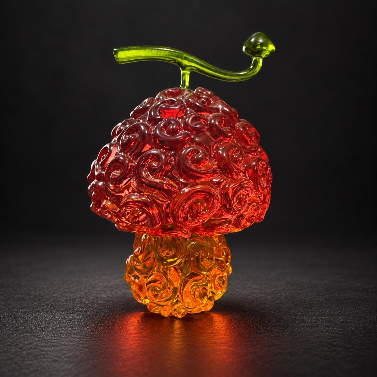 Hito Hito no Mi resin collectible on charcoal