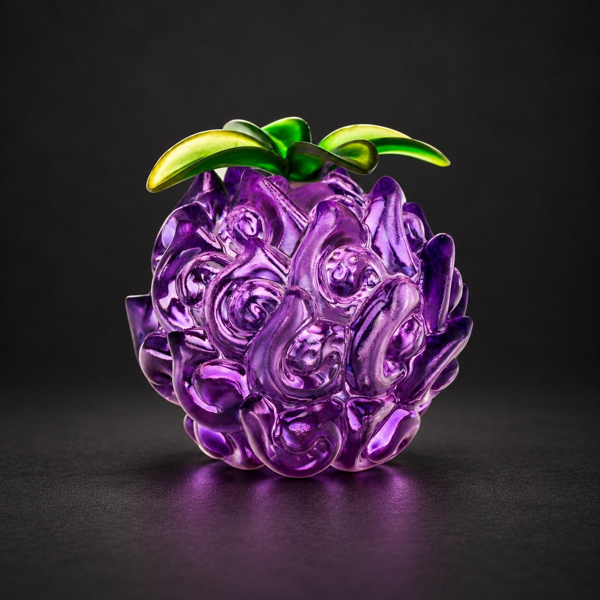 Yami Yami no Mi resin collectible on charcoal